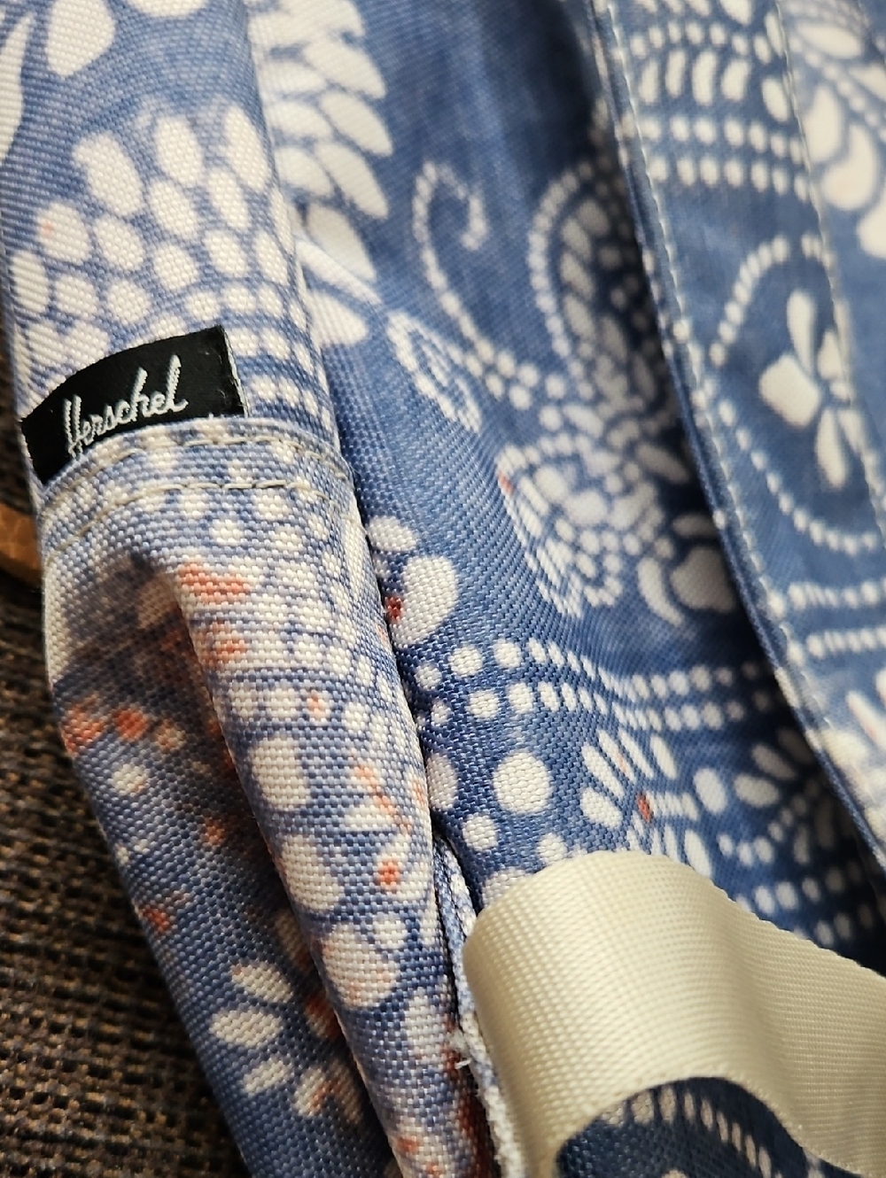 Herschel Supply Co Settlement Women's Chai Blue Mini Patterned Backpack - Picture 3 of 6